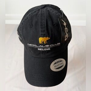 Jack Nicklaus Club Beijing Golf Hat Ahead Special Edition Golden Bear Cap NWT